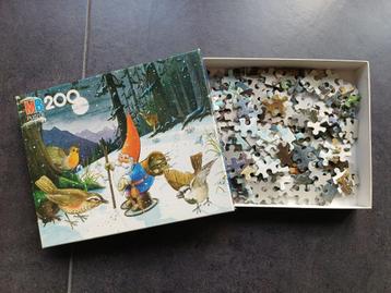 Puzzel van MB, kabouter, 200 stukjes; compleet! beschikbaar voor biedingen