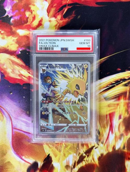 PSA 10 | Jolteon | 193/184 – VMAX Climax | Pokémon, Hobby en Vrije tijd, Verzamelkaartspellen | Pokémon, Nieuw, Losse kaart, Ophalen of Verzenden