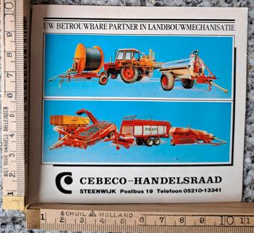 Vintage sticker tractor trekker agrarisch landbouwwerktuig  beschikbaar voor biedingen