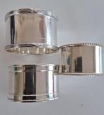 3 verzilverde servetringen in goede staat, Antiek en Kunst, Antiek | Goud en Zilver, Ophalen of Verzenden, Zilver