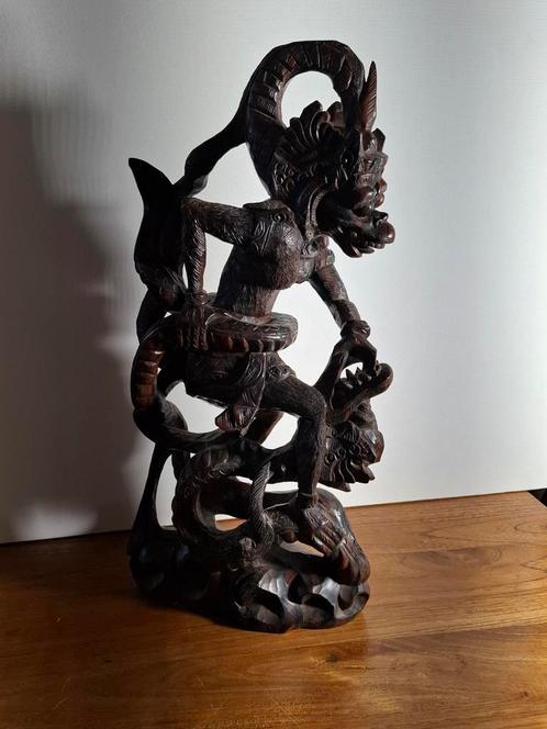 Houten Garuda Beeld - Indonesië, Antiek en Kunst, Kunst | Beelden en Houtsnijwerken, Ophalen of Verzenden