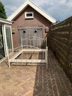 Smeedijzeren bed op maat gemaakt ( 160x200), Tweepersoons, Ophalen of Verzenden, Zo goed als nieuw, Metaal