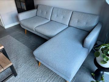3-zitsbank Sofacompany Conrad grijs, chaise longue rechts