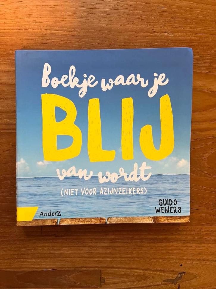 Guido Weijers - Boekje waar je blij van wordt, Boeken, Overige Boeken, Zo goed als nieuw, Ophalen of Verzenden