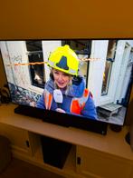 Samsung 55 inch tv + samsung soundbar met achterspeakers, Ophalen, Bluetooth, Zo goed als nieuw