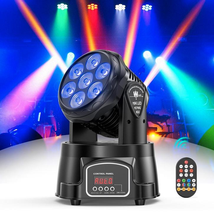 Movinghead Mini Led 2x, Muziek en Instrumenten, Licht en Laser, Nieuw, Licht, Geluidgestuurd, Kleur, Stroboscoopeffect, Ophalen of Verzenden