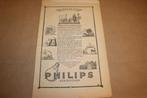 Originele advertentie/affiche - Philips - 1928 !!, Verzamelen, Ophalen of Verzenden, Gebruikt, Overige typen