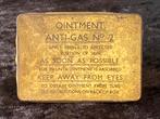 Blikje ointment anti-gas no.2 1939, Ophalen of Verzenden, Engeland, Kist of Geocache