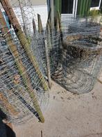 Gebruikt Gaas met Houten Palen - Afrastering/Omheining, Tuin en Terras, Gaas en Draad, Ophalen, Gebruikt, 20 meter of meer, Gaas