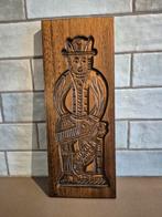 Speculaasplank Man met Hond 33 x 13 cm, Antiek en Kunst, Antiek | Keukenbenodigdheden, Ophalen of Verzenden
