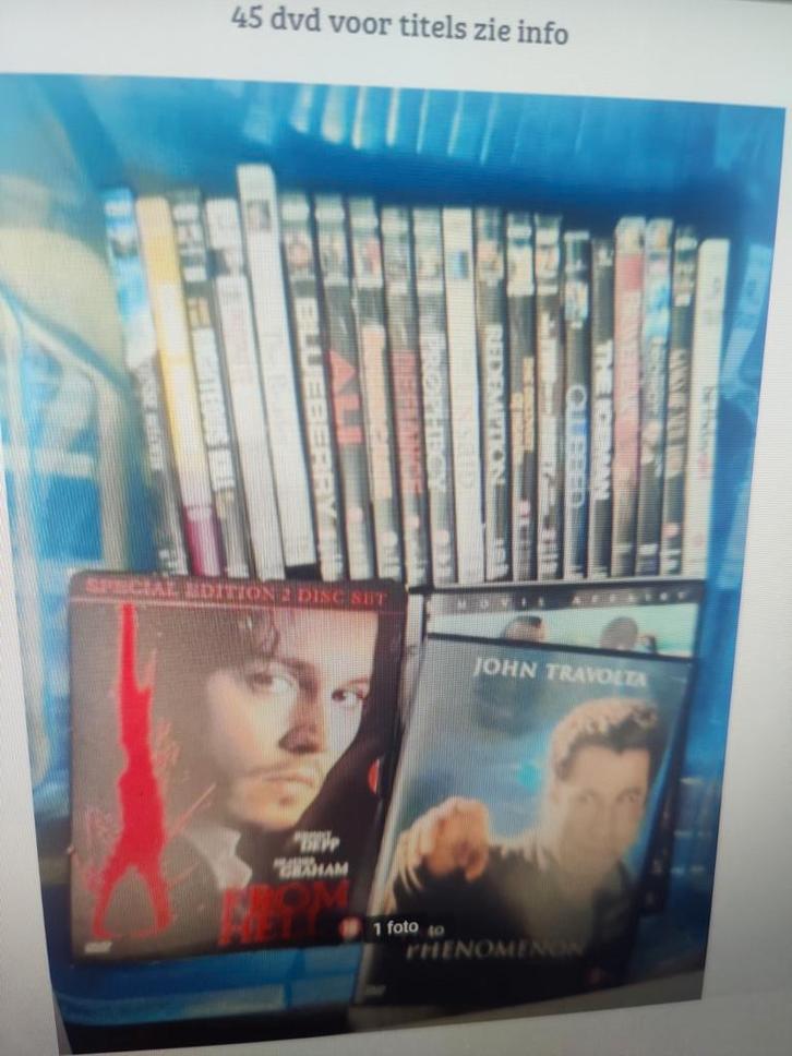 45 DVD's voor titels zie info, Cd's en Dvd's, Dvd's | Actie, Zo goed als nieuw, Actie, Alle leeftijden, Ophalen of Verzenden