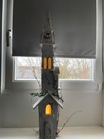 Mooie stijgerhouten witte kerstkerk, Diversen, Kerst, Ophalen, Zo goed als nieuw