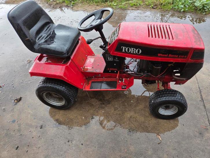 Gebruikte Toro Wheel Horse 212-5 zitmaaier., Tuin en Terras, Zitmaaiers, Gebruikt, Elektrische starter, Versnellingen, Ophalen