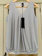 Top Travelstof Iz Naiz Blauw Beige Maat M Nieuw, Maat 38/40 (M), Blauw, Ophalen of Verzenden, Zonder mouw