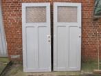 196,5hx80,5br Set van 2 stuks identieke oude paneeldeuren, Huis en Inrichting, Woonaccessoires | Overige, Gebruikt, Ophalen