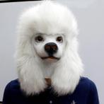 Hond Masker Honden Poedel Carnaval Halloween Kop Furry Dier, Verzenden, Nieuw, Feestartikel, Overige