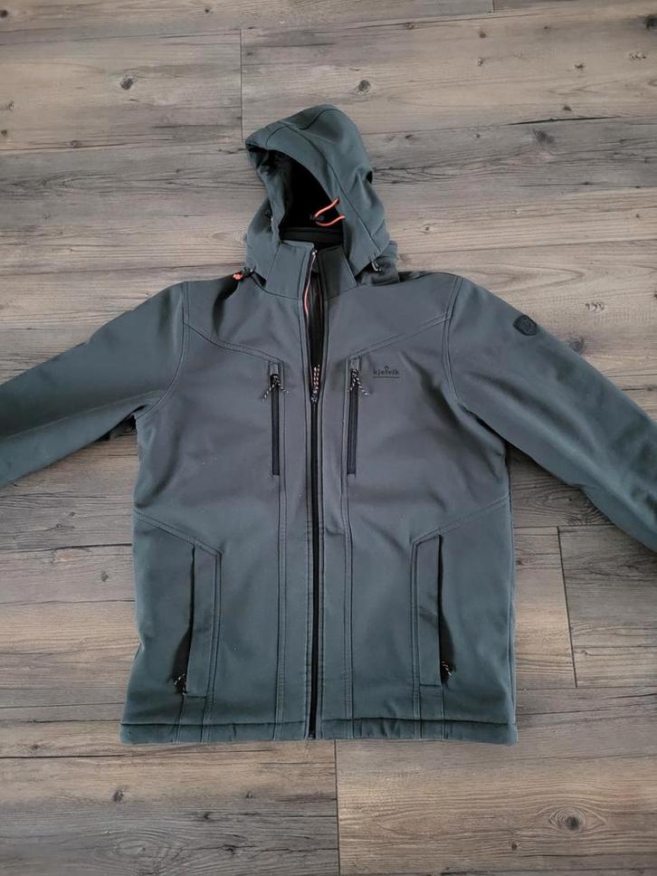 Kjelvik Softshell Jas - Maat M - Zo goed als nieuw, Kleding | Heren, Jassen | Winter, Zo goed als nieuw, Maat 48/50 (M), Groen