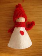 Vilten sneeuwpoppetje.(10cm), Diversen, Kerst, Ophalen