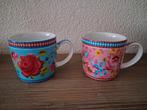 Mooie set Pip Studio mokken roze & blauw, Huis en Inrichting, Keuken | Servies, Ophalen of Verzenden, Zo goed als nieuw, Overige stijlen