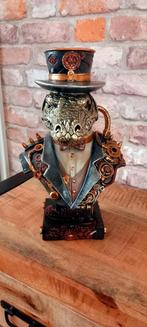 Steampunk:33cm Krokedil Buste Beeld🌹NIEUW🌹, Ophalen of Verzenden, Nieuw