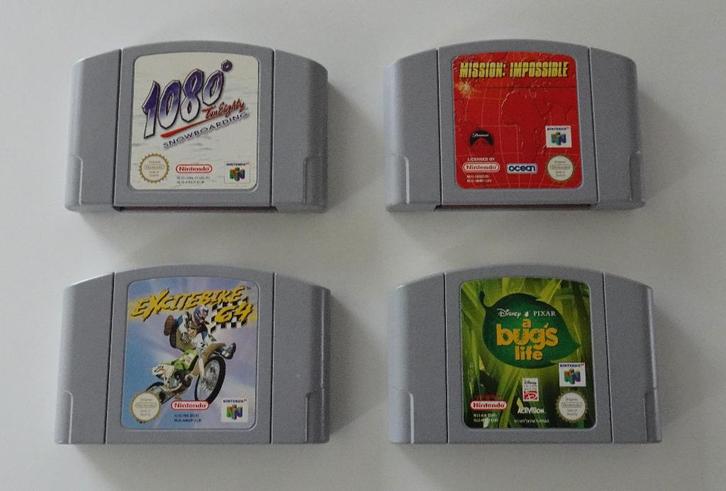 4 Nintendo 64 Spellen, Spelcomputers en Games, Games | Nintendo 64, Zo goed als nieuw, Overige genres, 1 speler, Vanaf 3 jaar