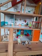 Houten Poppenhuis met Accessoires, Kinderen en Baby's, Speelgoed | Poppenhuizen, Ophalen of Verzenden, Gebruikt, Poppenhuis