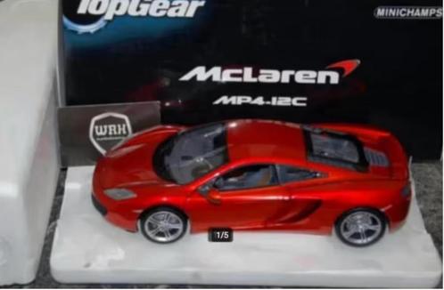 1:18 MCLAREN MP4 12C Top Gear Minichamps see info WRH, Hobby en Vrije tijd, Modelauto's | 1:18, Zo goed als nieuw, Auto, MiniChamps