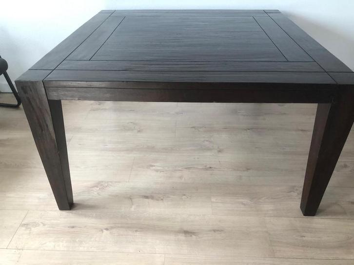 Grote Vierkante tafel Eetkamertafel 140x140, Huis en Inrichting, Tafels | Eettafels, 100 tot 150 cm, Vierkant, Ophalen