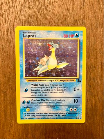 Lapras Holo - Fossil 10/62 - Zeldzame Pokémonkaart! beschikbaar voor biedingen
