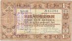 Nederland 1 Gulden 1938 Zilverbon "Buiten omloop gesteld" st, Los biljet, 1 gulden, Ophalen of Verzenden