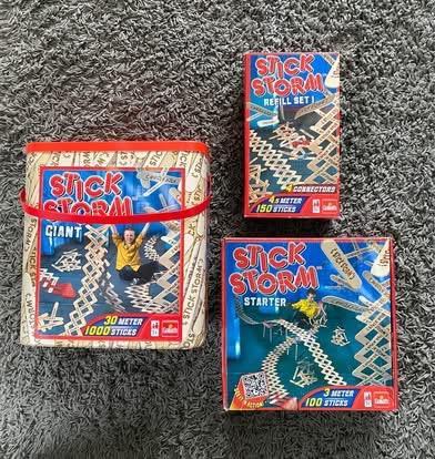 Stick Storm Bouwpakket - Giant, Starter & Refill als nieuw, Kinderen en Baby's, Speelgoed | Bouwstenen, Zo goed als nieuw, Overige merken