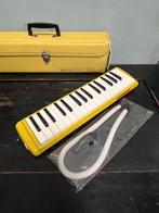 Vintage Zen-on Piany 320-S melodica geel, Ophalen of Verzenden, Gebruikt, Overige typen, Met koffer of doosje