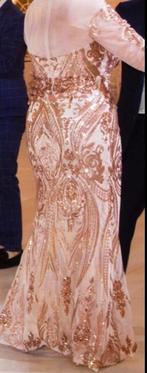 Feestjurk, galajurk zalmroze / beige van Lautinel, Kleding | Dames, Gelegenheidskleding, Overige typen, Beige, Maat 42/44 (L)