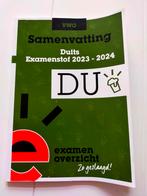 Samenvatting Duits vwo oefenstof eindexamen 2023-2024, Ophalen of Verzenden, Zo goed als nieuw, VWO, Duits