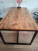 Eettafel mangohout, Huis en Inrichting, Tafels | Eettafels, Ophalen, Overige materialen, 50 tot 100 cm, Zo goed als nieuw