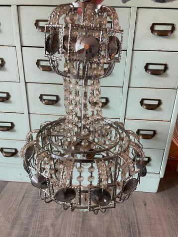 Antiek Franse Spaanse kristal kroonluchter zakkroonluchter beschikbaar voor biedingen