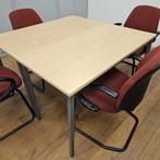 Vergader tafel / kantine tafel (2 stuks) met 4 stoelen, Huis en Inrichting, Ophalen, Zo goed als nieuw