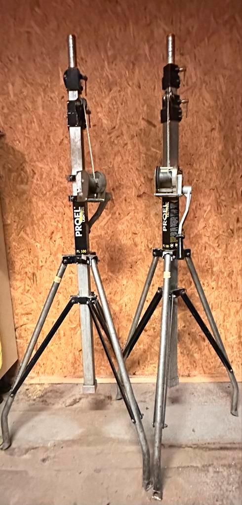 Proel PL100 Lichtstatieven (2x), Muziek en Instrumenten, Licht en Laser, Gebruikt, Licht, Ophalen