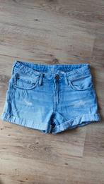 H&M denim distressed shorts 146, Kinderen en Baby's, Kinderkleding | Maat 146, Meisje, Gebruikt, Ophalen of Verzenden, Broek