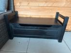 Zwarte Speelgoedkist / Opbergkist, Huis en Inrichting, Woonaccessoires | Kisten, Gebruikt, 50 tot 100 cm, Ophalen of Verzenden