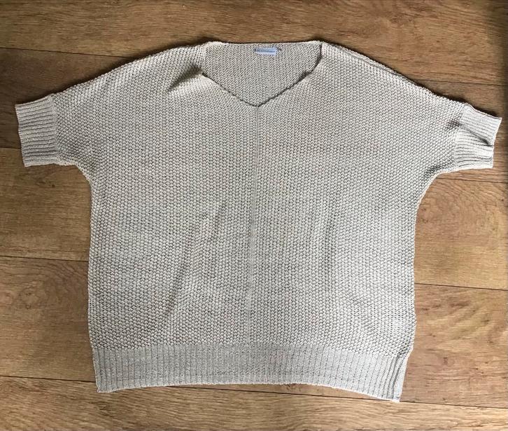 CL Essentials Top XL - Goud Lurex, Kleding | Dames, Truien en Vesten, Zo goed als nieuw, Maat 46/48 (XL) of groter, Beige, Ophalen of Verzenden