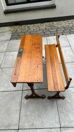 Schoolbank school bankje, Antiek en Kunst, Ophalen