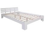 Wooden bedframe 120x200cm twijfelaar, Huis en Inrichting, Slaapkamer | Bedden, Ophalen, Wit, Zo goed als nieuw, Twijfelaar