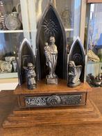 Fr. Welty Augsburg Spieluhr Hausaltar Metall, Antiek en Kunst, Ophalen of Verzenden
