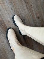 Lange leren laarzen Nalaïm maat 39 beige, Ophalen of Verzenden, Zo goed als nieuw, Beige, Hoge laarzen