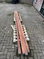 Hardhouten palen 7x7 cm - 400 cm lang, Tuin en Terras, Ophalen, Palen, Nieuw, Hardhout