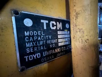 Defecte TCM 1.5 ton Heftruck beschikbaar voor biedingen