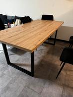 Woonenzo Eettafel 90 x 180 cm, Zo goed als nieuw, Vijf personen of meer, 150 tot 200 cm, Rechthoekig