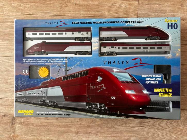 Mehano Thalys Treinset HO, Hobby en Vrije tijd, Modeltreinen | H0, Zo goed als nieuw, Treinset, Gelijkstroom, Overige merken, Analoog
