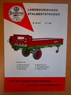 Folder Brenderup landbouwwagen stalmeststrooier, Ophalen of Verzenden, Gelezen, Tractor en Landbouw